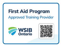 WSIB First Aid Approved Training Partner badge