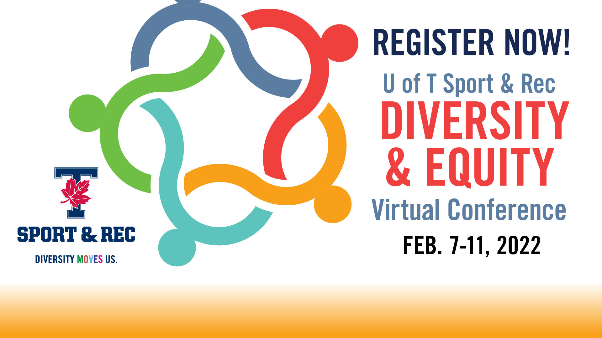 Banner for Diversity & Equity Conference, which reads: Register now for the 4th annual diversity & equity virtual conference, February 7-11, 2022
