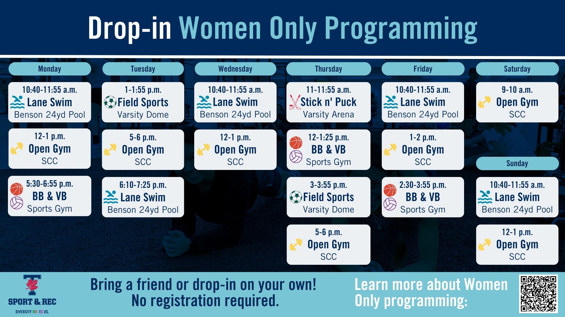 Women Only schedule