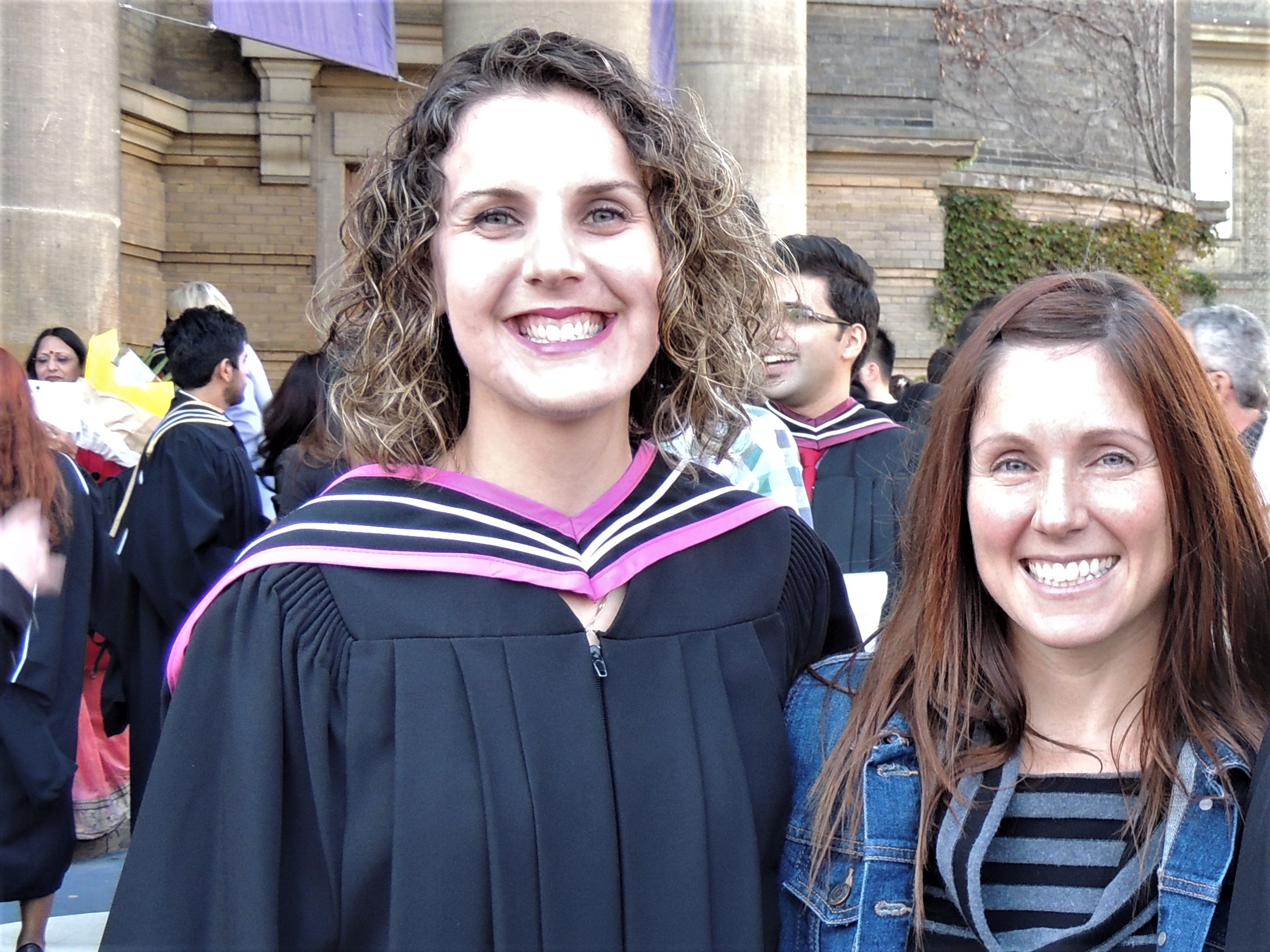 krystn orr poses for a photo in her convocation gown