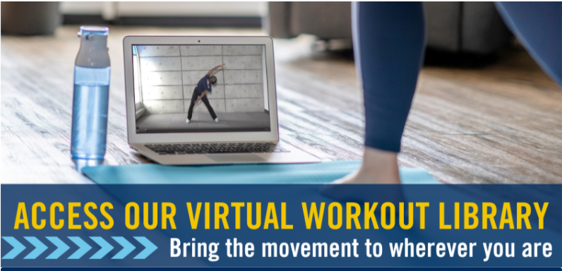 laptop showing person exercising