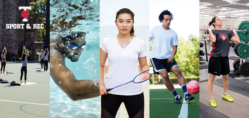 collage of young men and women participating in physical activities