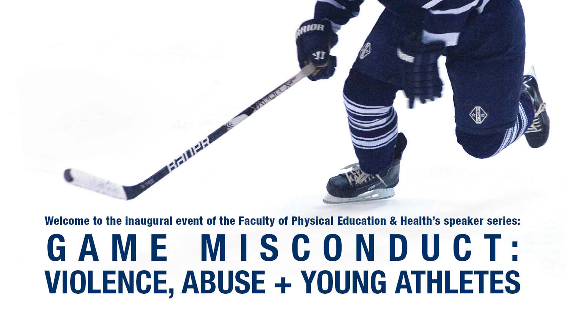 Varsity Blues Hockey athlete on a Game Misconduct event composite