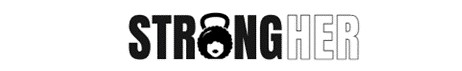 StrongHER logo in black and white
