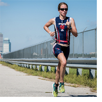 Triathlon Athlete Running