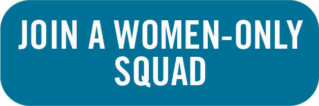 button with "join a women-only squad" text