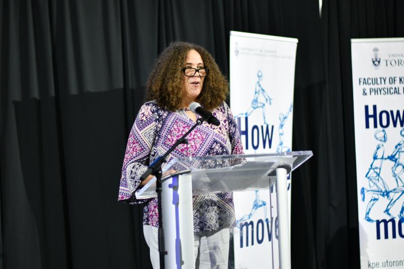 Catherine Amara speaks at the 2025 KPE Spring Convocation reception