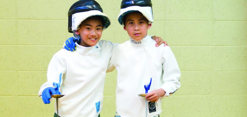 Two Young fencers