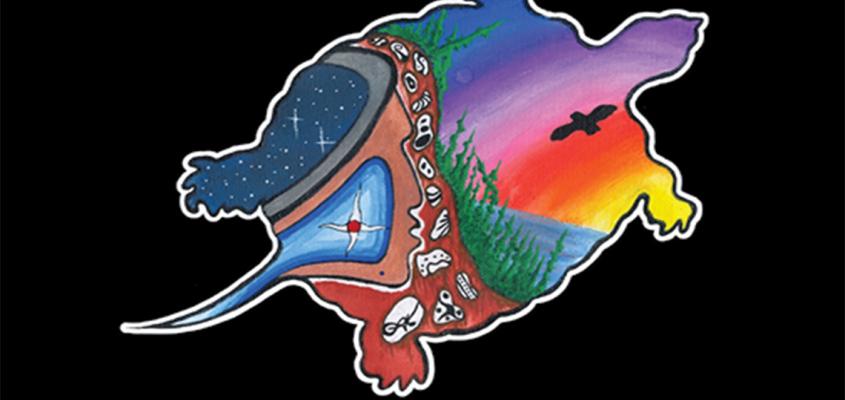 Illustration of turtle by Lindy Kinoshameg