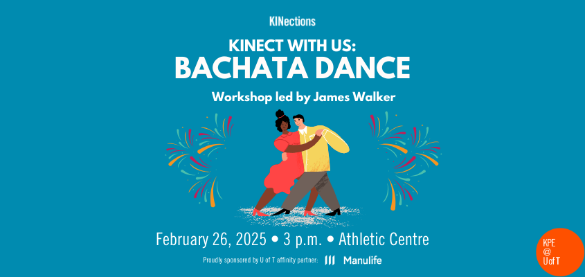 White text on light blue background with event title, date and time; illustration of two people dancing