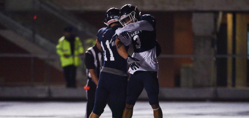 Football players celebrating