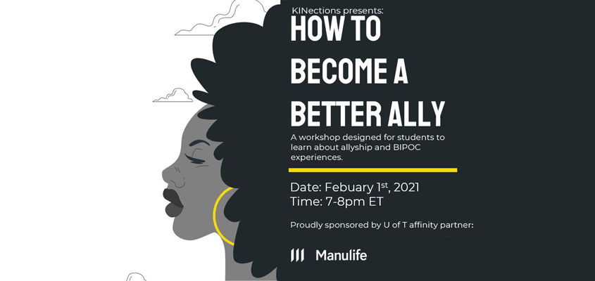 profile illustration of black woman with event title and registration details