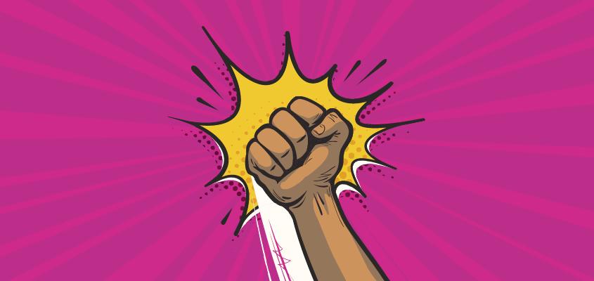 illustration of closed fist