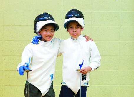 Two Young fencers 
