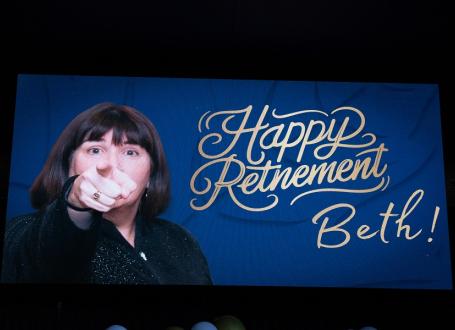 A picture of Beth Ali from her retirement party