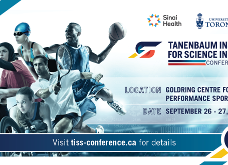 Promotional graphic with a collage of athletes that reads Tanenbaum Institute for Science in Sport Conference; Goldring Centre for High Performance Sport, Toronto; September 26–27, 2025